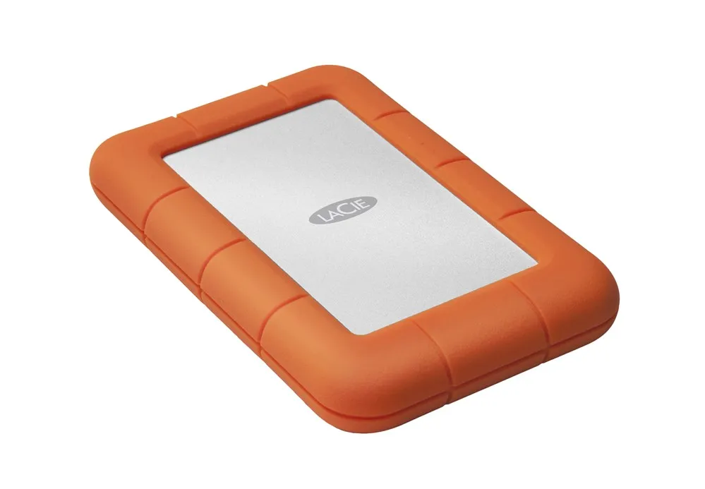 LaCie Rugged Mini, 1000 ГБ, Micro-USB B, 3,0 (3,1 1-го поколения), 5400 об./мин., 5000 Мбит/с, Naranja, плата