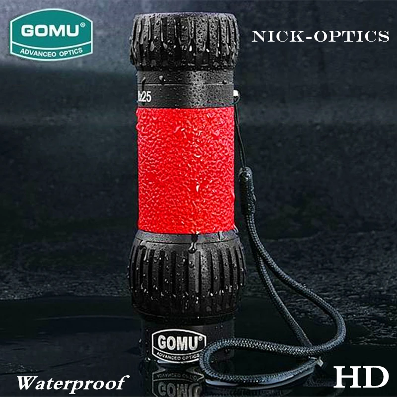 

Nitrogen Waterproof telescope Gomu 8x25 Monocular high quality 8X zoom Bak4 prism lowweight handheld mini size with carry bag