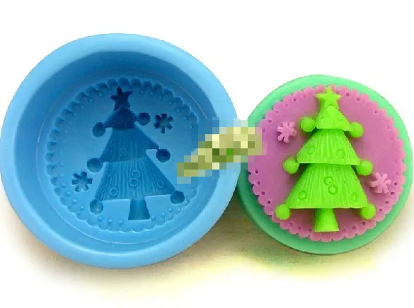 Christmas Tree Santa Clause Snowflake Silicone Soap Mold Soap DIY Mould Craft Art Making Form Chocolate Mold Homemade Tool