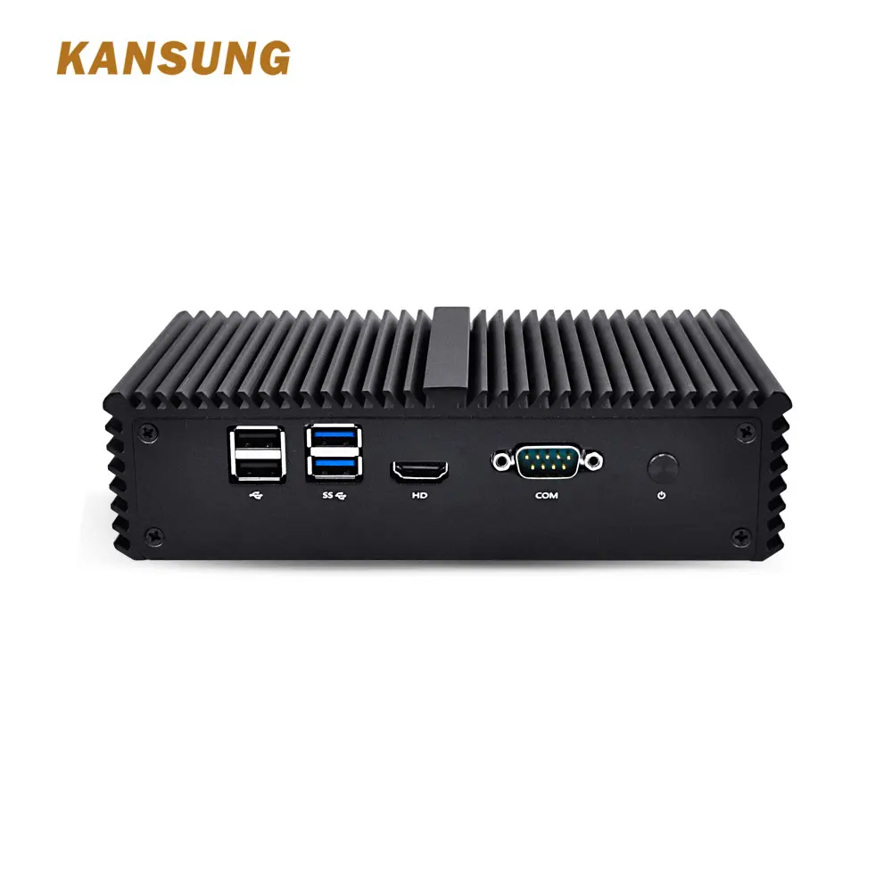 Pfsense Kansung Мини ПК 4 гигабитный микро ПК Core i5 4th безвентиляторный мини ПК компьютер AES-NI pfsense брандмауэр маршрутизатор тонкий клиент