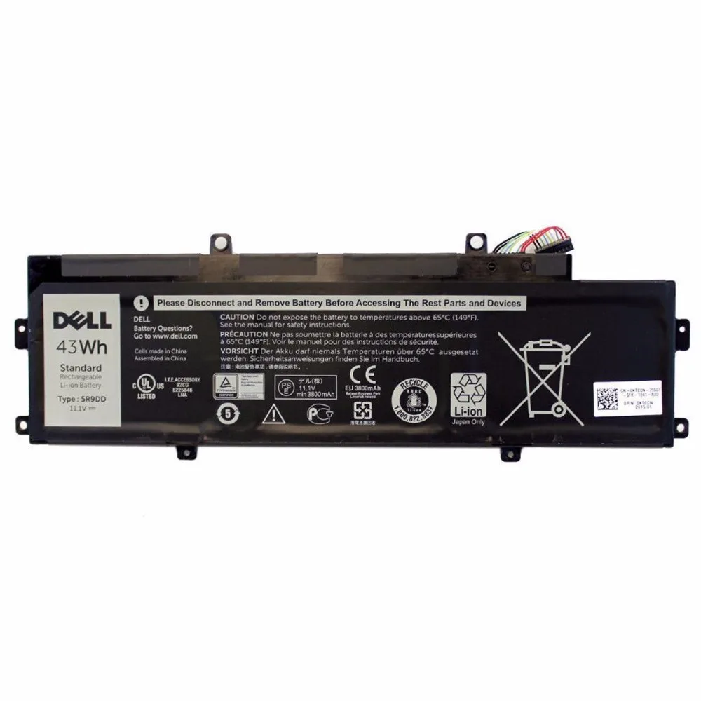 Новый оригинальный аккумулятор для ноутбука Dell Chromebook 11(3120) P22T серии 5R9DD XKPD0 11 1 V