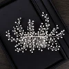 2022 New Design Silver Pearl Hair Jewelry Handmade Crystal Wedding Tiara Hair Combs Hot Sale Headpiece Bridal Hair Accessories ► Photo 3/6
