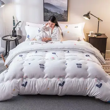 

2019 New Adults Floral series Winter Thick warm quilts bedding comforter student dormitory single/double soft duvet with filling