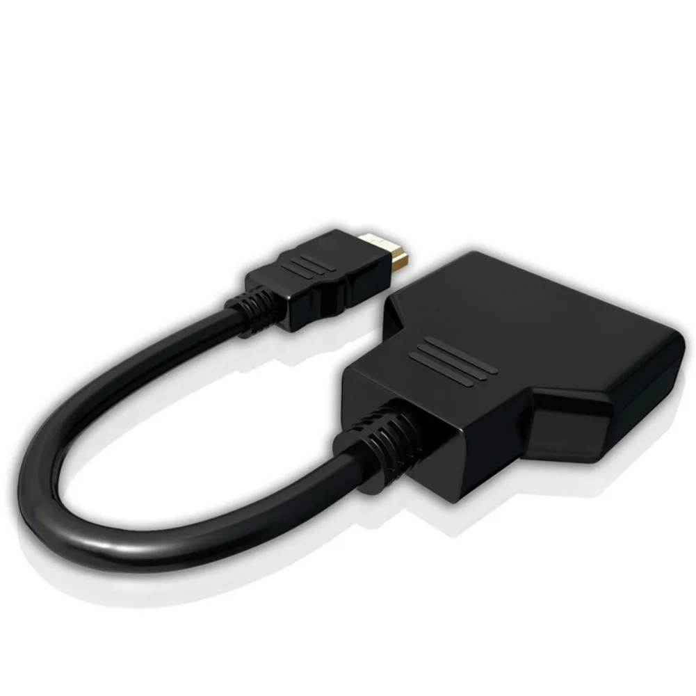 Кабель HDMI сплиттер 4 K кабель 1 штекер на двойной HDMI 2 Женский сплиттер адаптер в HDMI кабель 1 в 2 Выход HDMI штекер