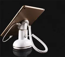 white color mini size with charging function anti theft security holder stand for ipad mini