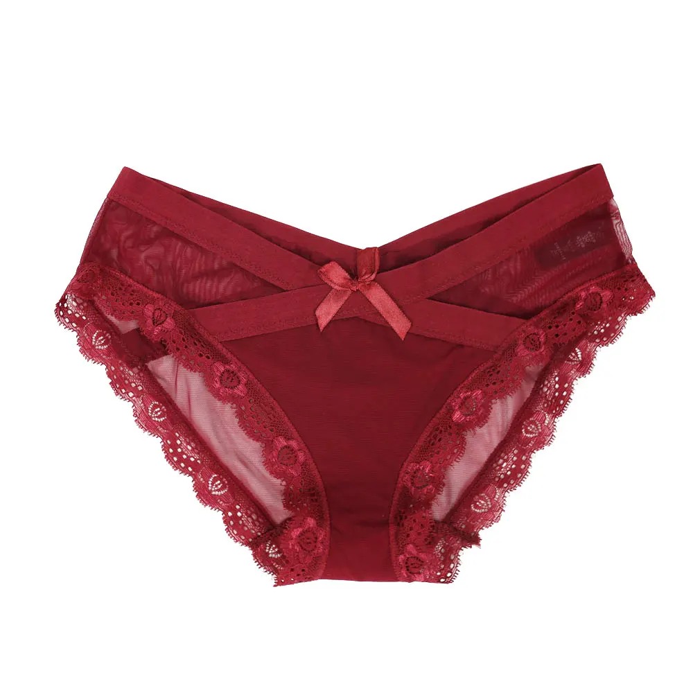 

Women Underwear Ultra-thin Female Panties Low Rise Transparent Lace Sexy Panty Plus Size Briefs For Women Lingerie High Quality