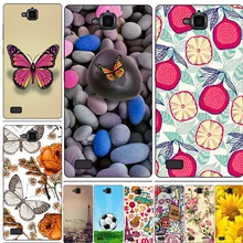 Kılıf için Huawei onur 3C Lite/onur 3C oyun/onur Holly Hol-U19 kapak çiçek orijinal silikon baskılı sevimli hayvan telefon kılıfı