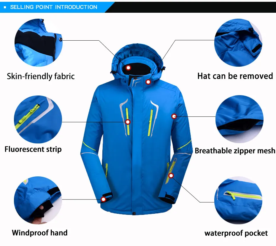 Куртки для сноубординга, мужские профессиональные лыжные куртки, теплые ветрозащитные водонепроницаемые лыжные куртки, зимняя верхняя одежда