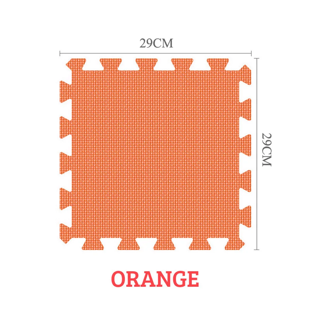 Мэй Ци прохладно ребенок пены EVA игровой коврик-пазл для детей блокируя упражнения плитки пола ковров, каждый 29X29cm18 24/30 шт. коврик для игр - Цвет: orange