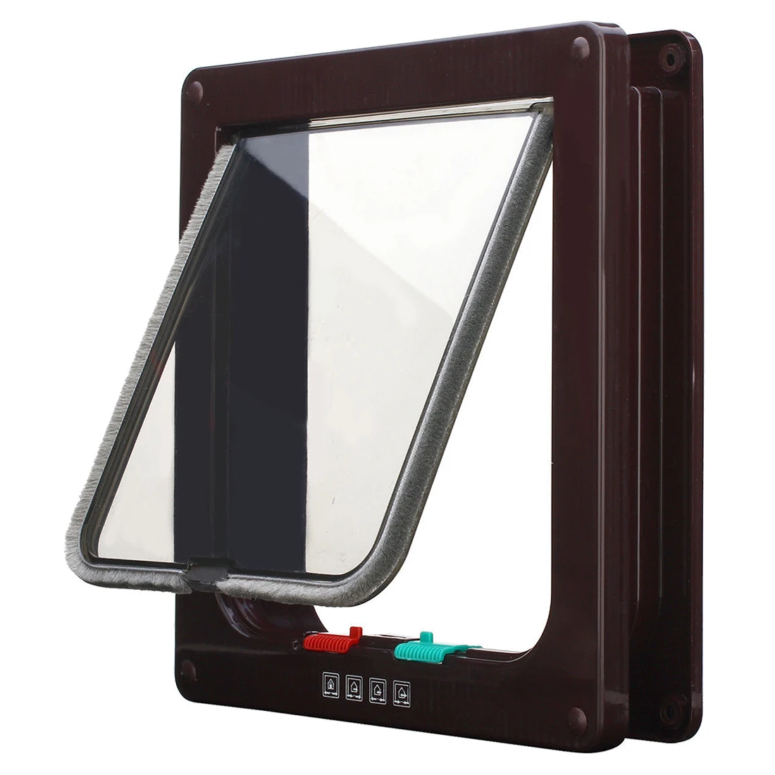 

Frame 4 Way Locking Lockable Puppy Small Pet Cat Dog Flap Door