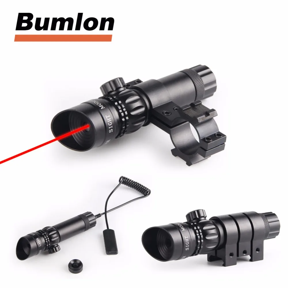 

New Red Dot Laser Sight Scope Outside Adjust Rifle Gun Scope 2 Switch Rrail Mounts For Pistol Rifle Air Gun 3-0003