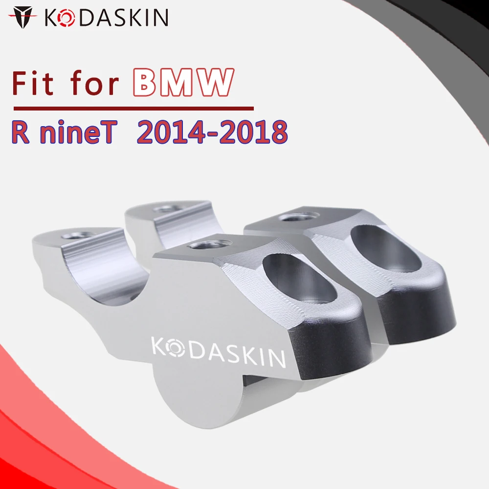

KODASKIN Motorcycle Handlebar Riser Handle Bar Clamp Extend Adapter Accessories for BMW R nineT 2014-2018