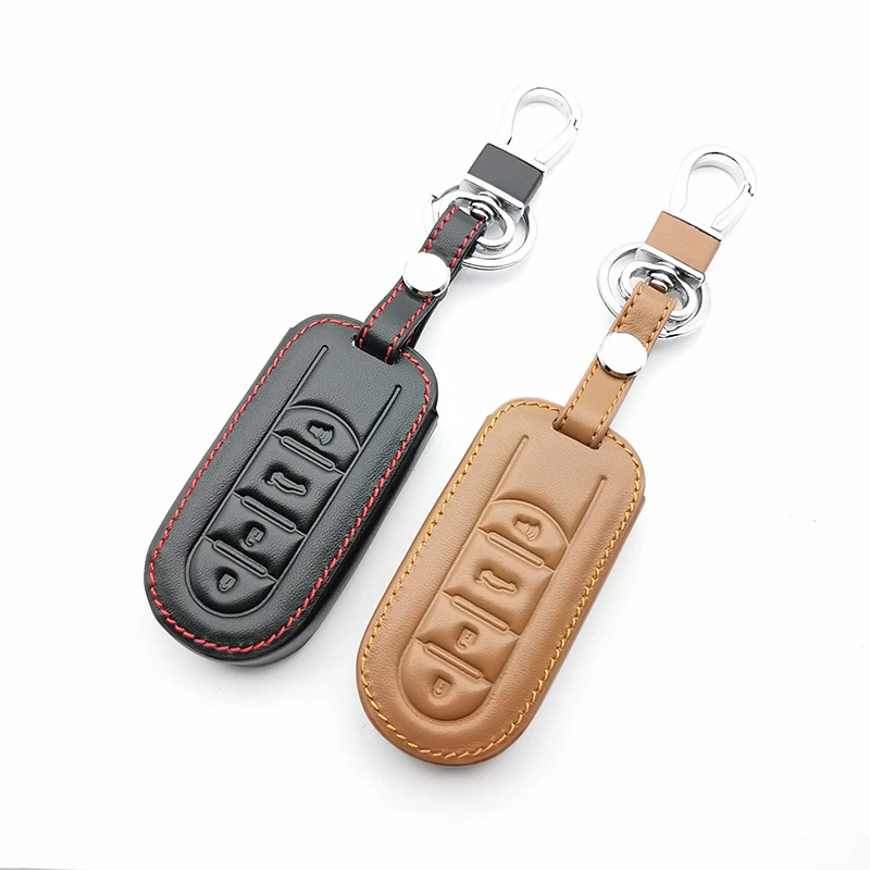 100 Leather Car Key Case For Toyota Perodua Myvi Bezza Axia Intelligent Protection Fob Remote Cover Car Keys Accessories Shell Key Case For Car Aliexpress