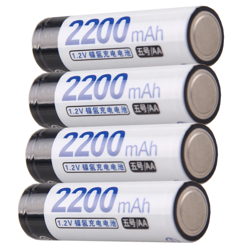 Самая низкая цена 9 шт АА батареи 1 2 v перезаряжаемые 2200 mAh nimh батарея для