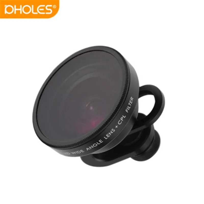 

PHOLES Wide Angle Mobile Lens HD Universal External Phone Lens Wide Angle+CPL Universal For Adriod and IOS Phone