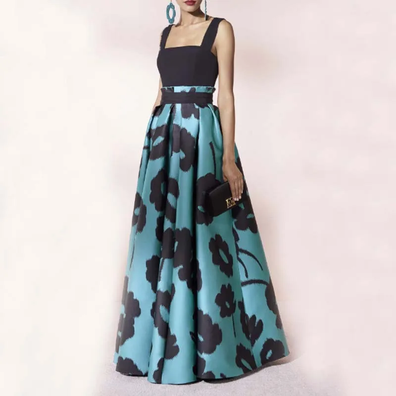 

Sexy Spaghetti Strap Bohemian Maxi Dress Sleeveless Backless Bodycon Celebrity Women Elegant Party Club Dresses Summer Clubwear