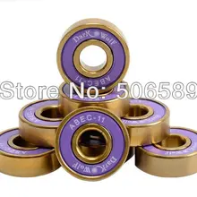 Подшипники из титанового золота, супер быстрый длительный срок ABEC-11 8 шт./кор. 22*7 мм