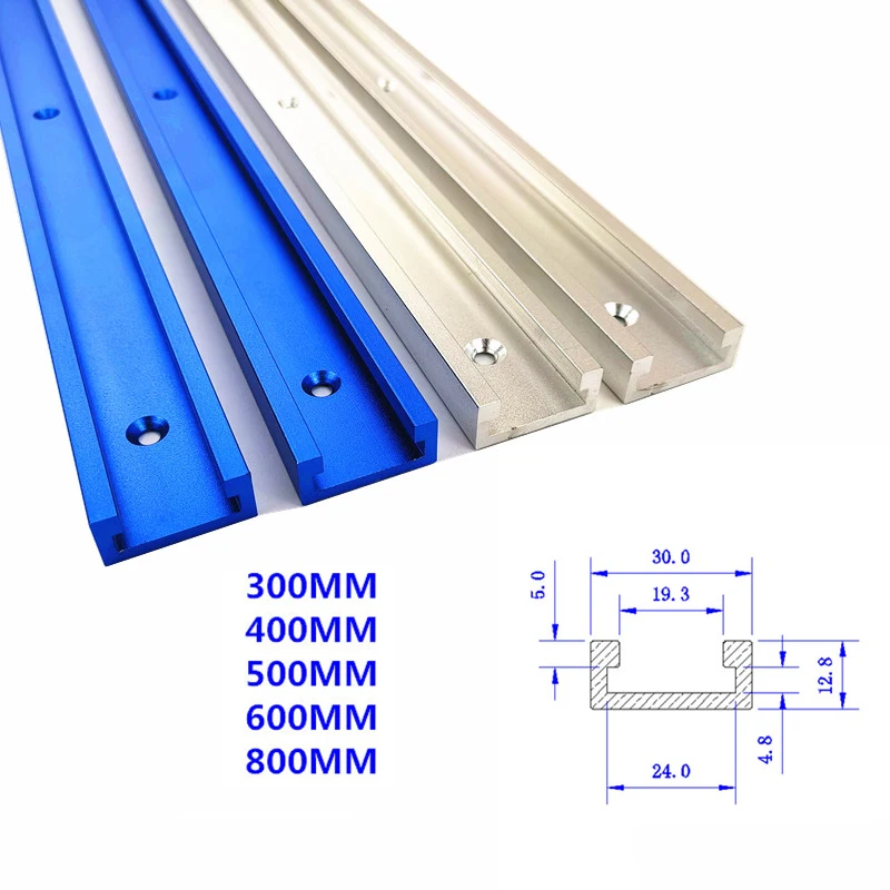 

1pc T-tracks Standard Aluminum Slot Miter Track Jig Fixture for Router Table Bandsaws Woodworking Tool 300/400/500/600/800mm
