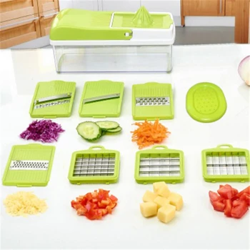 

Kitchen Accessories Vegetable Cutter Slicer with 6 Blades Carrot Cheese Grater Cutter Vegetable Chopper French Fries Slicer Tool