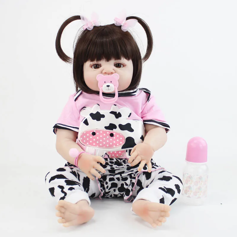 Кукла реборн силиконовая виниловая 55 см для девочек|Куклы| |