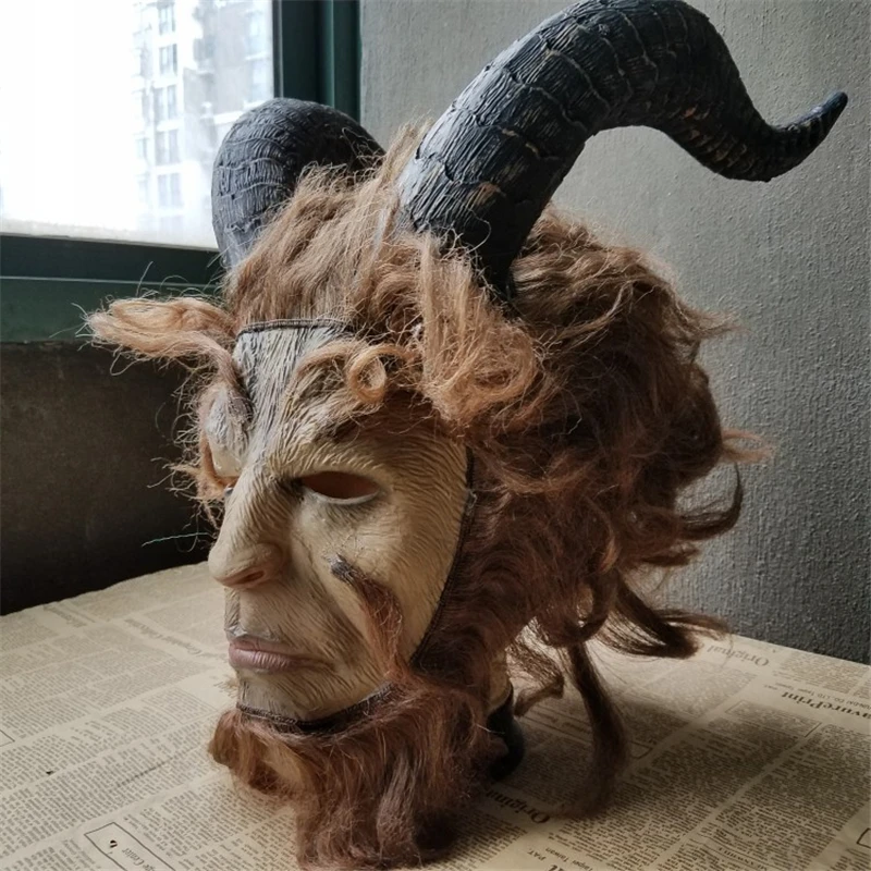 

Beauty and the Beast Beast prince Latex Masks Cosplay Anime costume Adult Animal Party Mask Halloween purim props Animal mask