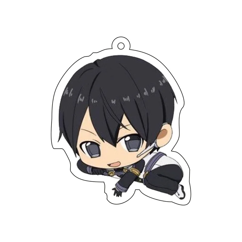 SAO Sword Art Online Аниме брелок Asuna Yuuki Kirito для ключей sleutelсущественное украшение