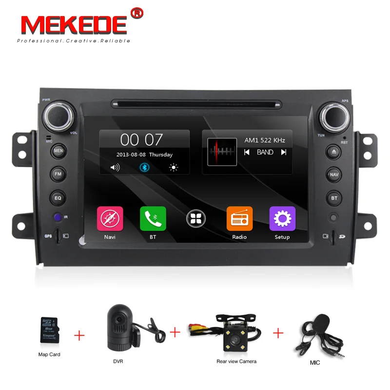 

free shipping HD Capacitive screen Car DVD For SUZUKI SX4 Mp3 Audio DVD Navigation GPS SX4 for Suzuki stereo+free 8g map
