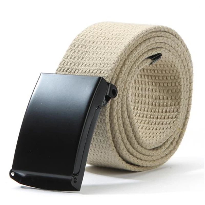 

Unisex Waist Belt Mens Boys Plain Webbing Waistband Casual Canvas Belt