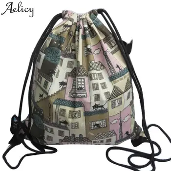 

Aelicy Luxury Drawstring bag Unisex Backpacks 3D Printing School bags Drawstring Backpack Mochila Feminina Masculina