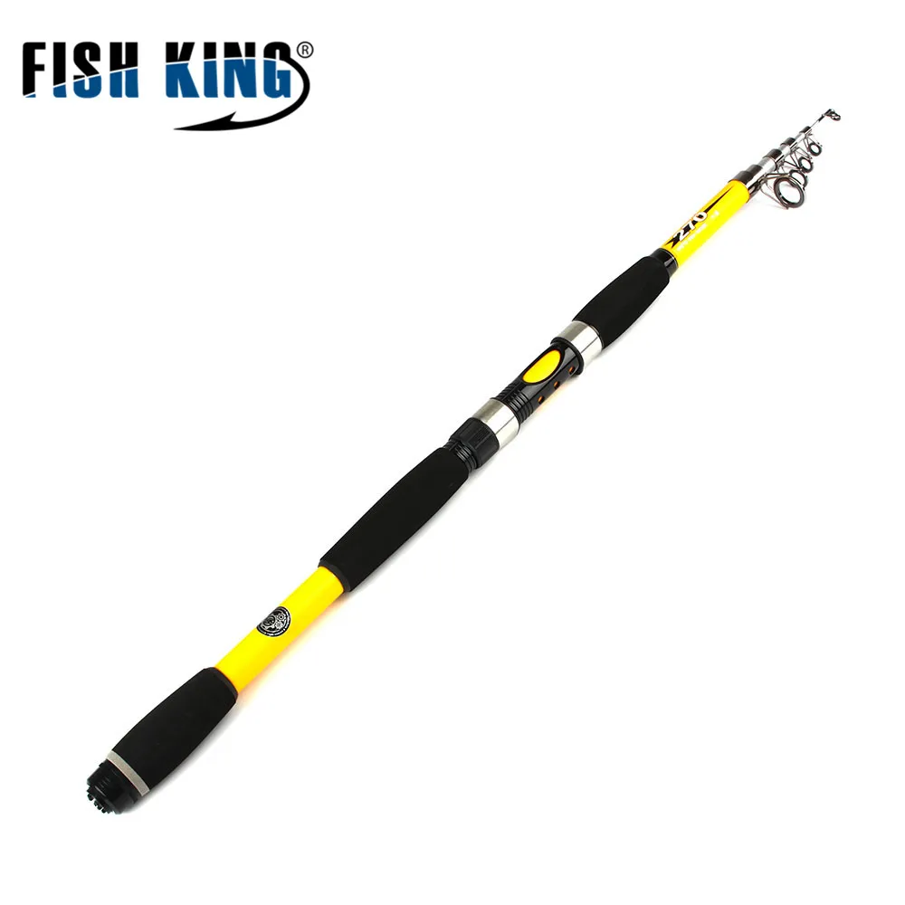 Стандартная удочка для ловли карпа Fish King, 1,5-3 м, с. Ш., 15-150 г, длина 45-68 см, 5 секций, фактический вес, 130-240 г, спиннинговое удилище, рыболовные снасти