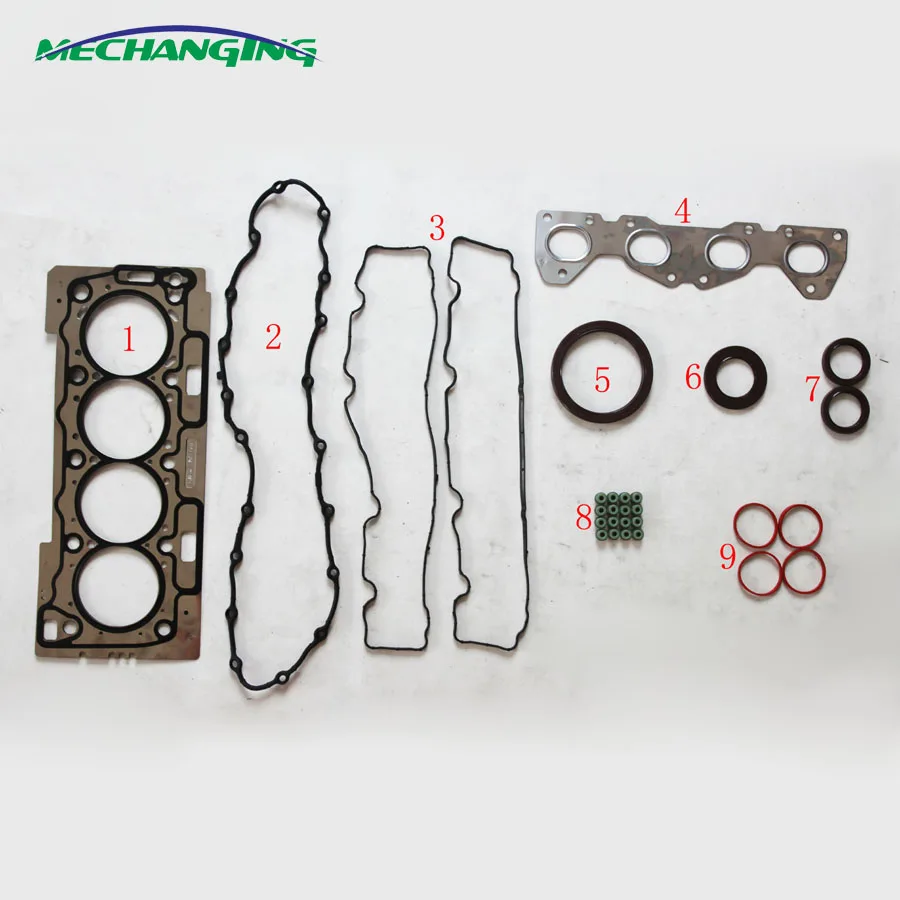 

For PEUGEOT PARTNER 307 206 CAR Spare Parts TU5JP4 Overhaul Package Engine Parts Full Set Engine Gasket 0197.P4