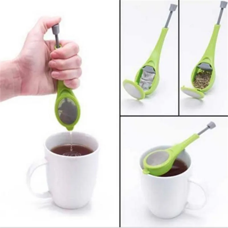 

Tea Infuser Built-in plunger Healthy Intense Flavor Reusable Tea bag Plastic Tea&Coffee Strainer Measure Swirl Steep Stir&Press