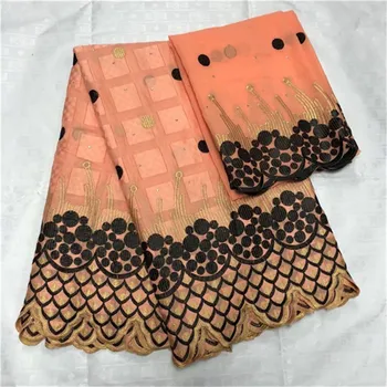 

2019 New African Cotton Swiss Voile Lace Fabric High Quality Swiss Voile Lace In Switzerland With Stones Lace Fabric For Dress
