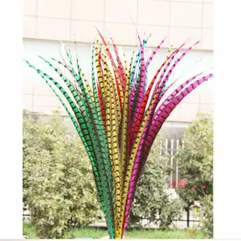 

Wholesale 50 pcs l Lady Amherst Pheasant feathers 36- 40 inches 90-100cm Wedding stage performance Multicolor selection