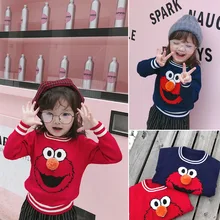 Осенне-зимний хлопковый свитер в Корейском стиле с объемным рисунком милого кролика для маленьких мальчиков и девочек