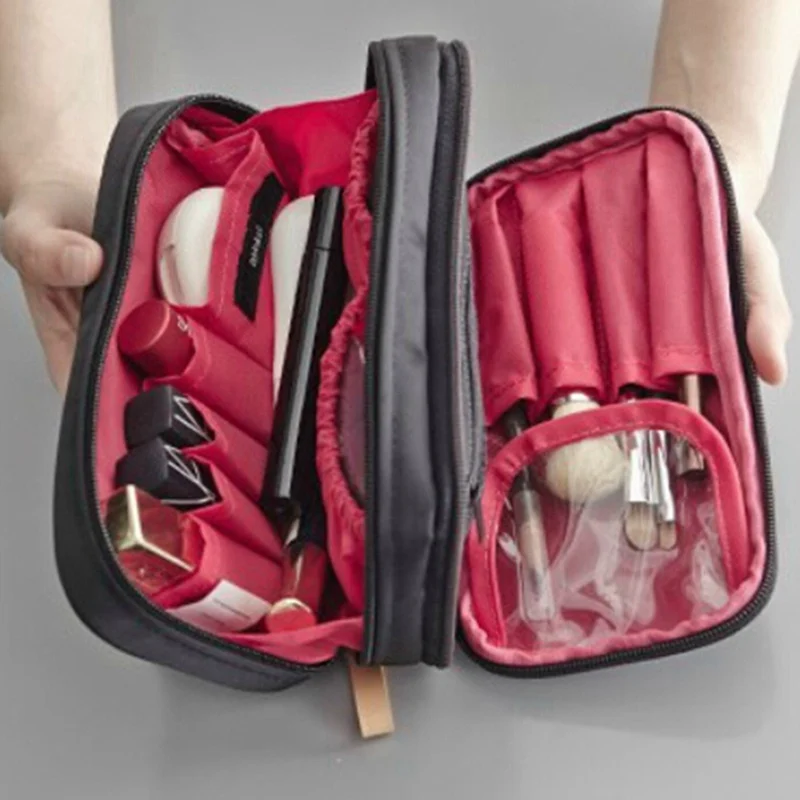 Women Cosmetic Makeup Bag Make Up Toiletry Case Brush Case ...