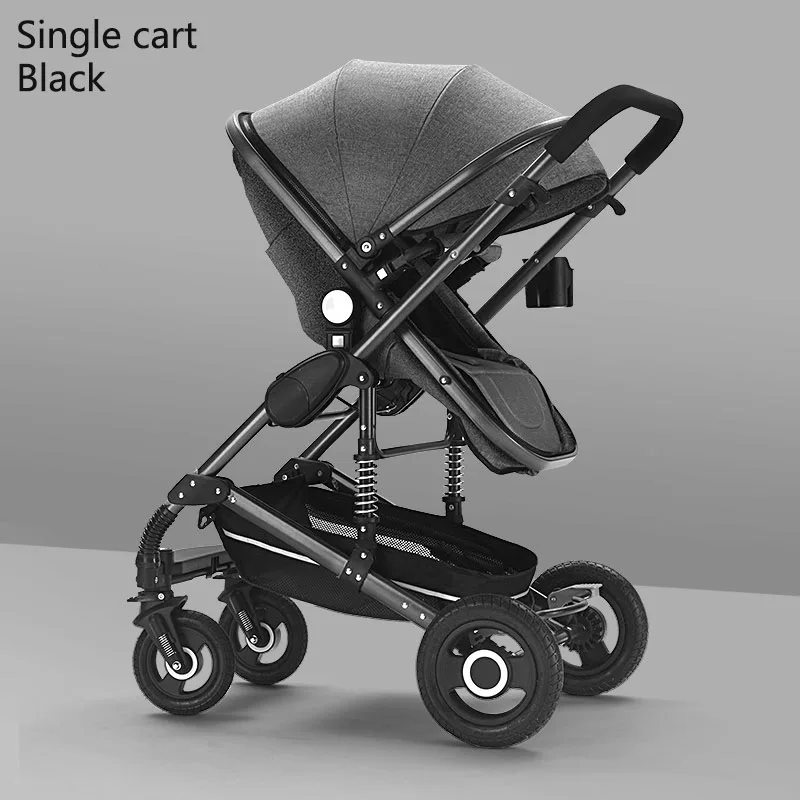 Детская коляска 3 в 1 может сидеть и складывать светильник и высокий пейзаж двусторонний новорожденный амортизатор детская корзина для сна детская коляска