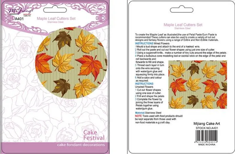 Maple leaves cake mold 4