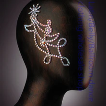 Новое поступление латинские танцевальные аксессуары ожерелья для танцев Senior Stones танцевальные головные уборы женские латинские головной убор для танца DXSP0140013