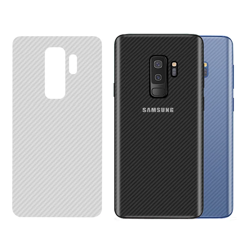 Прозрачный углеродного волокна наклейка на заднюю часть Стикеры для samsung Galaxy Note 9