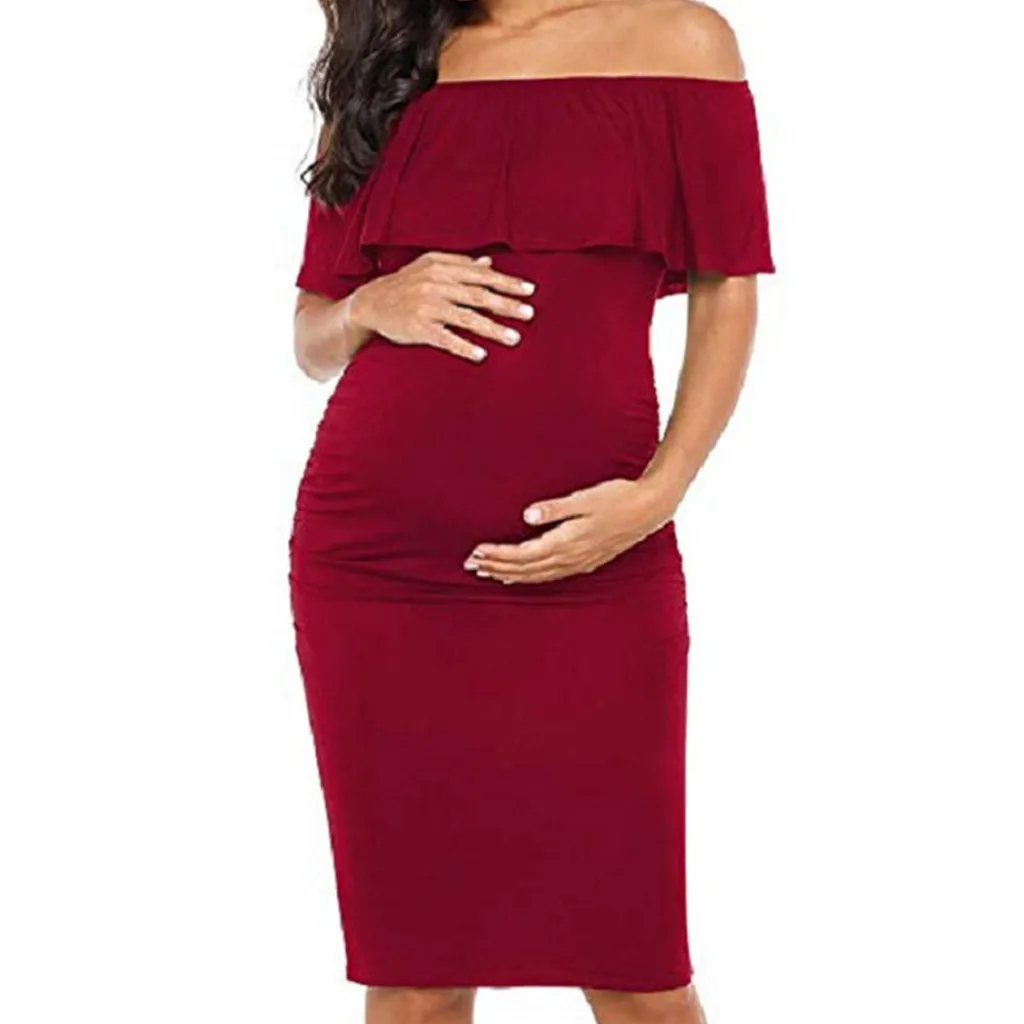 С открытыми плечами для беременных Платья для фотосессии для беременных Подставки для фотографий Беременность платье фотографии платье для беременных