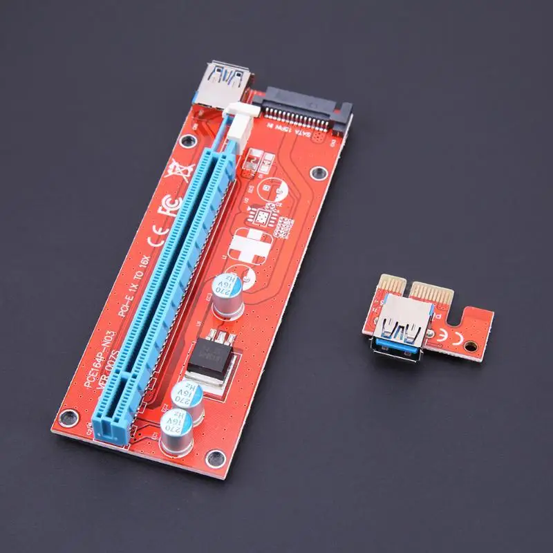 60 см USB 3,0 PCI-E PCI Express 1X к 16X Riser Card USB 3,0 адаптер карта графика расширитель карта для Биткойн LTC машина майнера