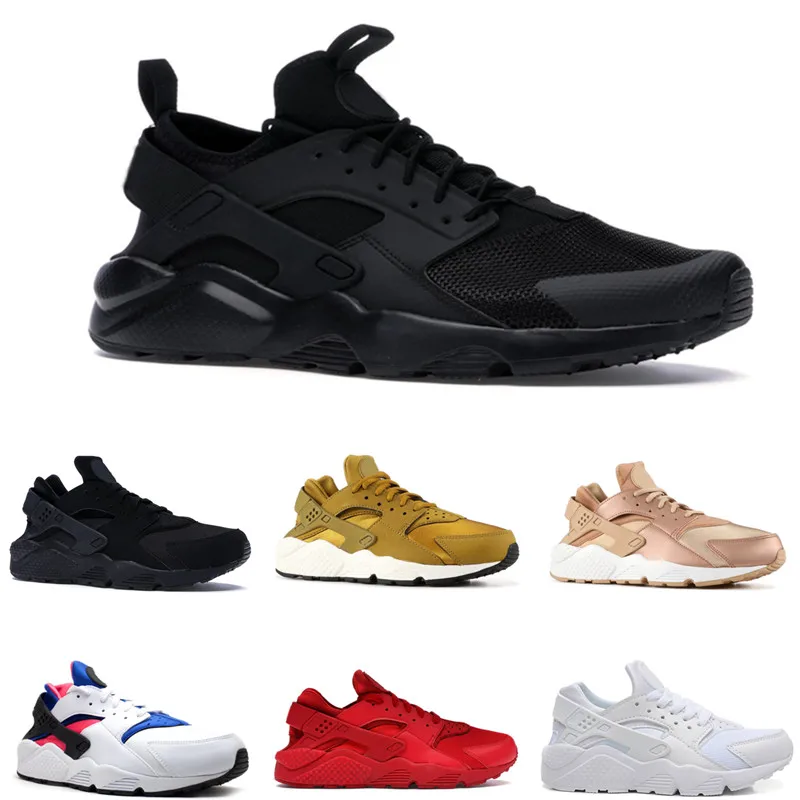 

2019 Mens Huarache 1.0 4.0 Running Shoes Run Ultra Rose Gold op Quality Stripe Balck White Oreo Sport Trainers Sneaker