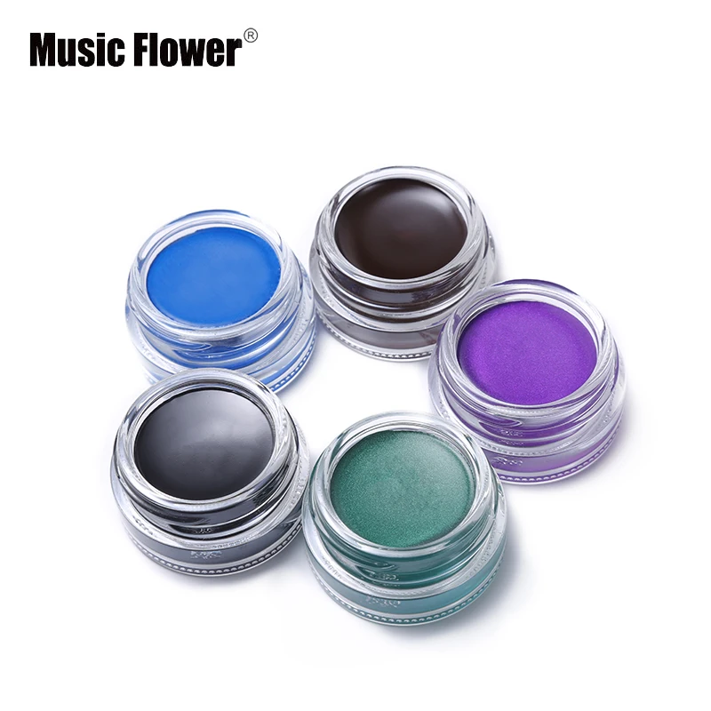 5 Color Music Flower Make Up Brand Eyes Cream Matte Makeup Eyeliner Gel Shimmer Eye Liner Waterproof Shadow Smudge-proof Lasting 5 Color Music Flower Make Up Brand Eyes Cream Matte Makeup Eyeliner Gel Shimmer Eye Liner Waterproof Shadow Smudge-proof Lasting