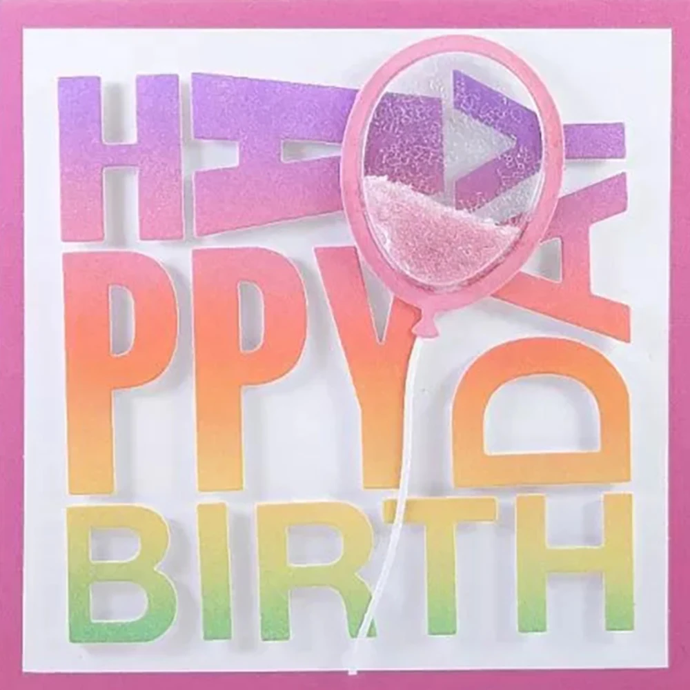 

Happy Birthday Words Metal Cutting Dies Stencil for DIY Scrapbooking Photo Album Embossing Paper Cards Crafts Diecuts New 2019