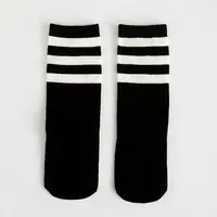 Children's black and white striped socks cotton knee socks for boys girls Student Leisure sports shoes sock 0 to 4 Year 6