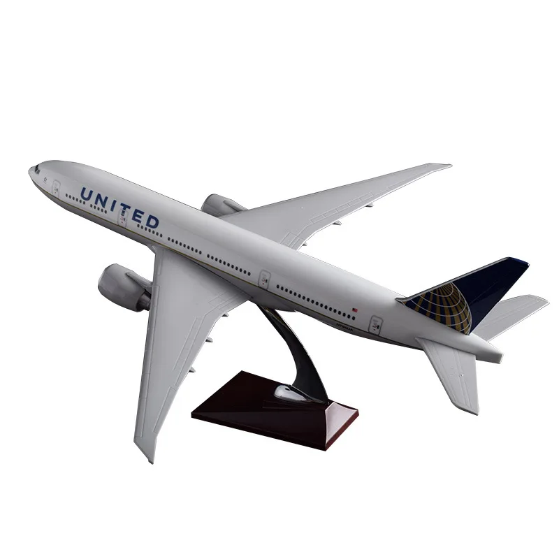 47 см Boeing 777 модель самолета United Соединенных Штатов Америки B777 смолы Аэробус