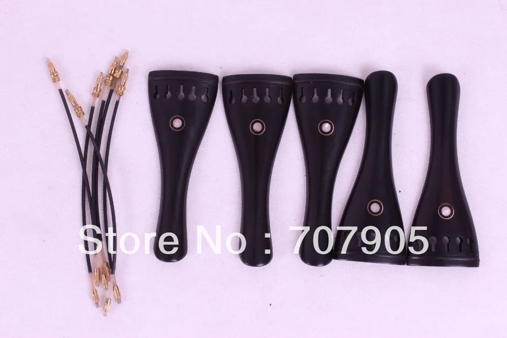 

Новинка, 4/4 детали для скрипки, хвостовой кишечник, черное дерево, аксессуары для задней части, 5 комплектов, фотоэлемент