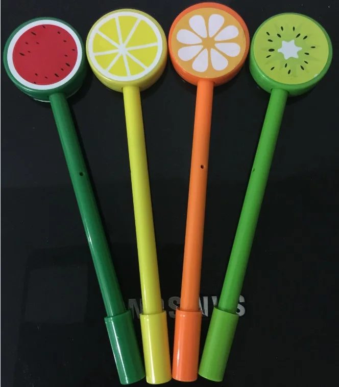 

50 pcs/lot, Wholesales, Free Shipping, Fruit Gel Pen Korean Stationery Cute Cartoon Advertising Creative School Supply, 4 Colour