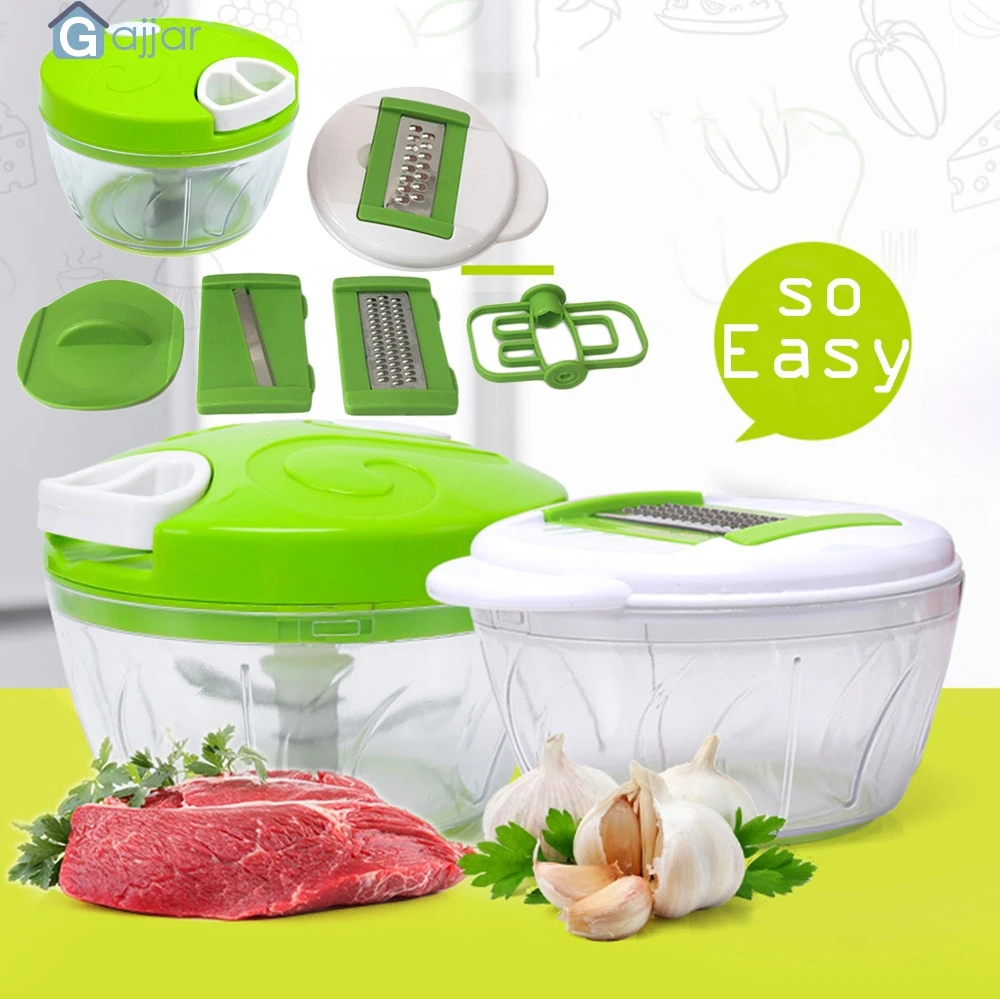 

Home Storage Multi-function Salad Crusher Food Processor Manual Meat Machine Crusher Chopper 6-set Dropshiping July31